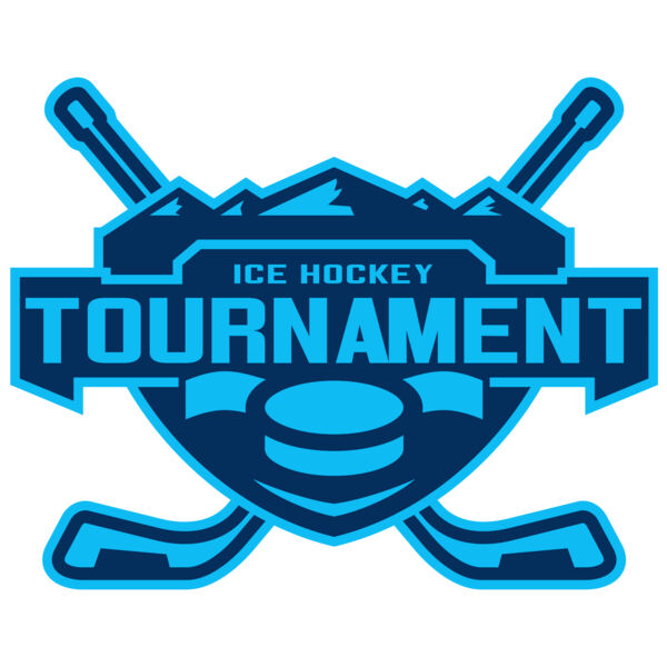 Tournament Ice Hockey logo template Miniaturansicht