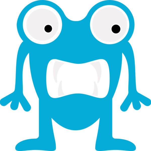 Cute Blue Monster Miniaturansicht