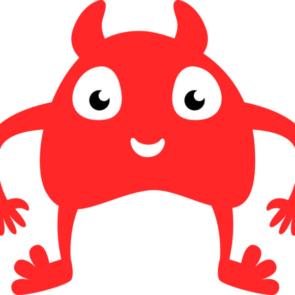 Cute Red Monster Miniaturansicht