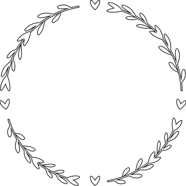 Floral Wreath Frame Miniaturansicht