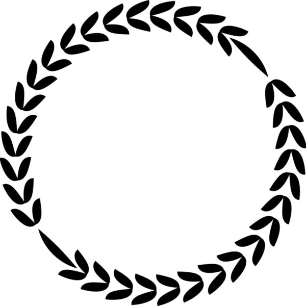Laurel Leaf Circle Wreath Miniaturansicht