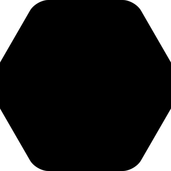 Rounded Hexagon Badge Miniaturansicht