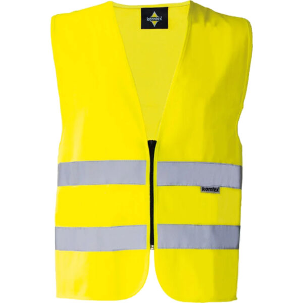 Korntex Warnweste mit Reissverschluss Miniaturansicht