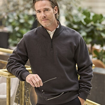 Interlock Sweater mit 1/4 Zip Miniaturansicht