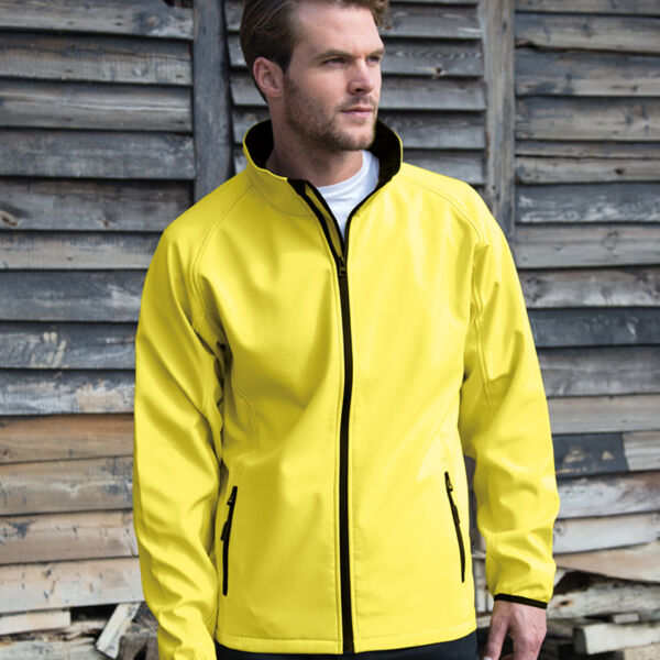 Herren 2-Lagen Softshell Jacke "Printable" Miniaturansicht