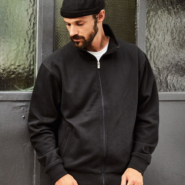 Sweatjacke mit Stehkragen Miniaturansicht