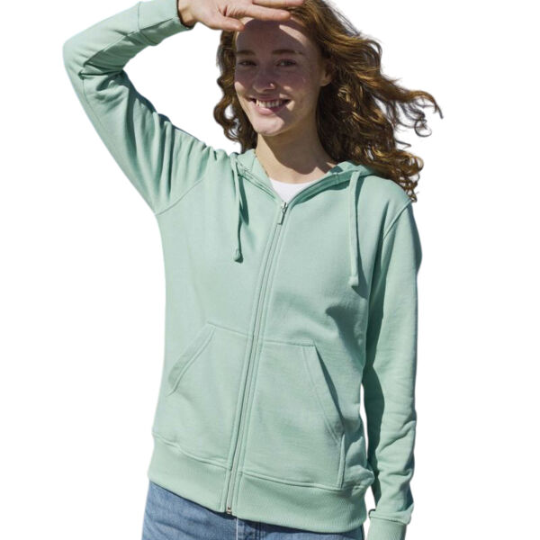 Damen Bio Kapuzen Sweatjacke Miniaturansicht