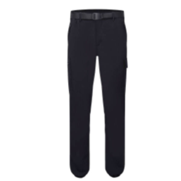 Leichte Stretch-Hose mit Bündchen Schwarz Miniaturansicht
